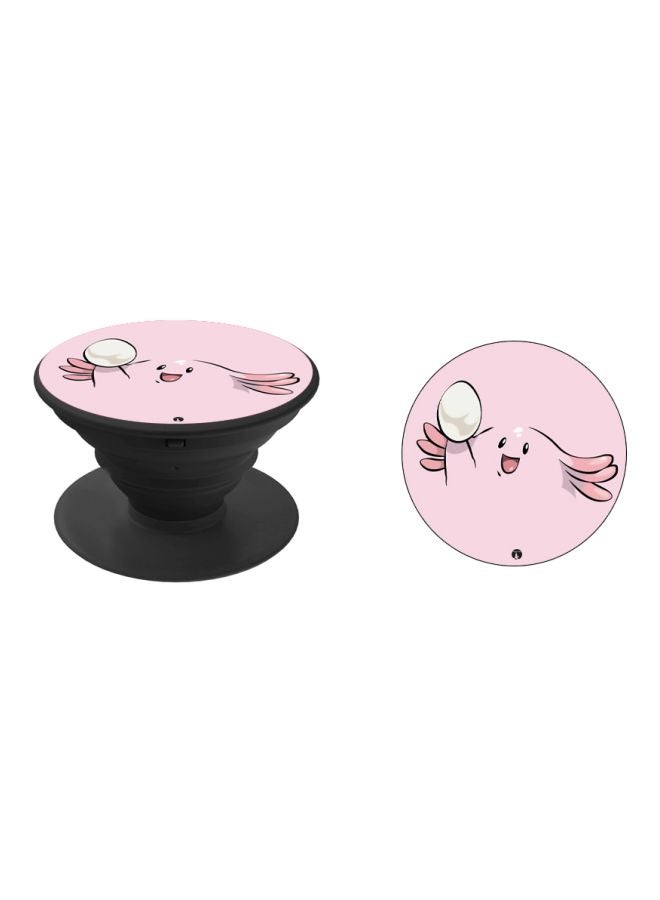 BP Cartoon Printed Pop Socket Phone Holder Pink/White/Black - Image 2