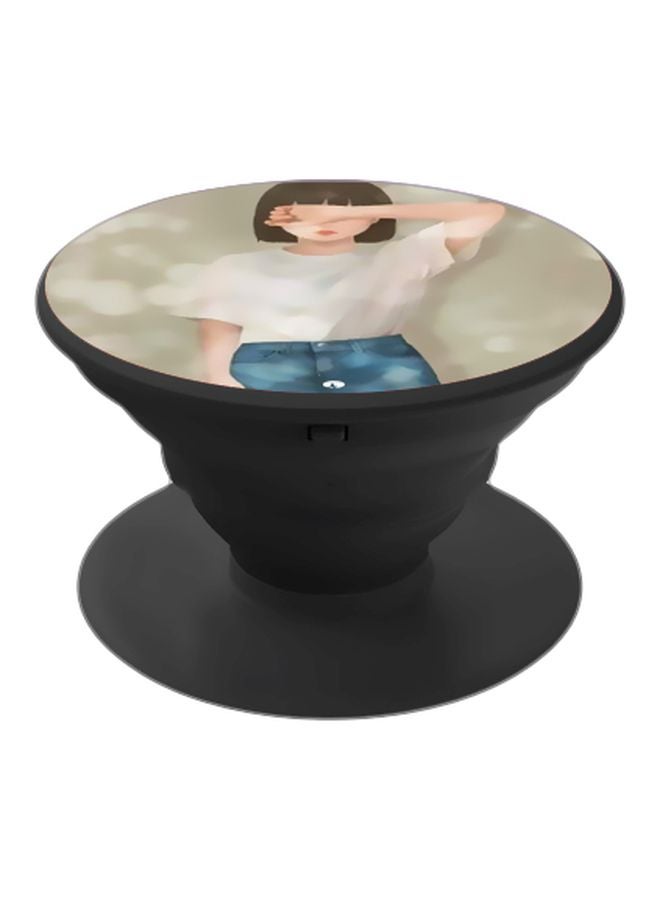 بي بي حامل هاتف بوب سوكيت بطبعة رسوم كرتوني لفتاة أخضر زيتوني/أزرق/أسود - Image 1