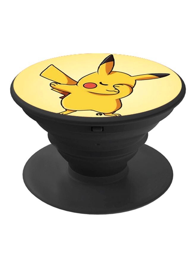 BP Cartoon Printed Pop Socket Phone Holder Yellow/Red/Black - Image 1