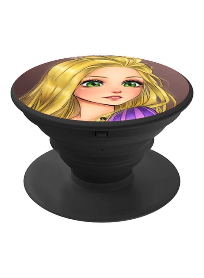 BP Girl Printed Pop Socket Phone Holder Gold/Beige/Black - Image 1