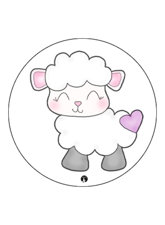 BP Cartoon Printed Pop Socket Phone Holder White/Pink/Black - Image 2