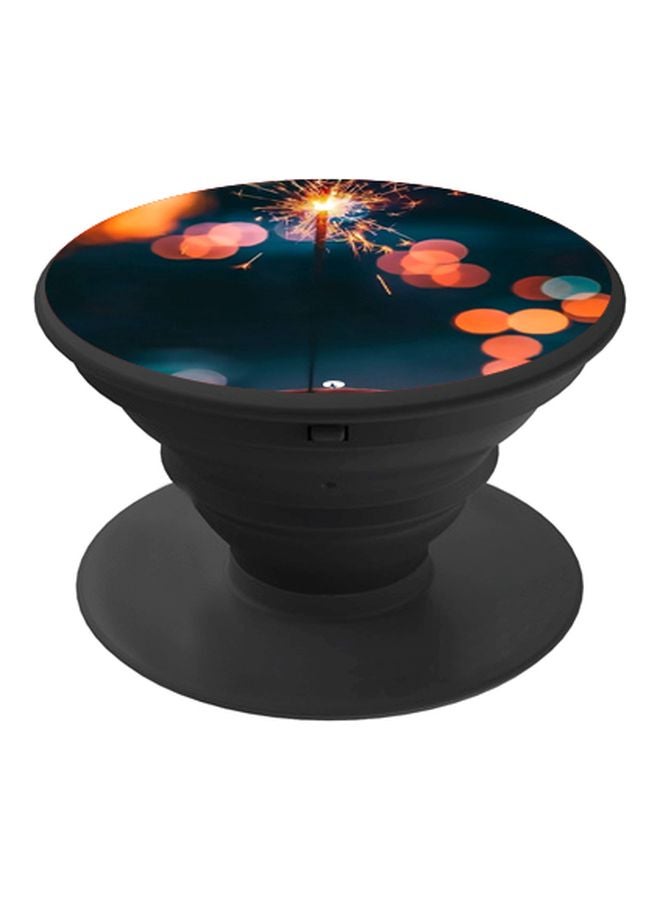 BP Firework Printed Pop Socket Phone Holder Orange/Yellow/Black - Image 1