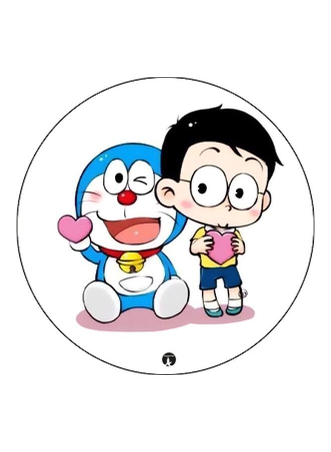 BP Doraemon Printed Pop Socket Phone Holder White/Blue/Black - Image 2