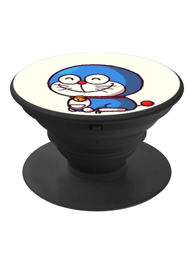 BP Doraemon Printed Pop Socket Phone Holder White/Blue/Black - Image 1