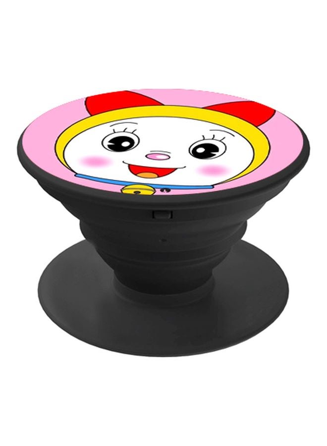 BP Cartoon Printed Pop Socket Phone Holder Pink/Red/Black - Image 1
