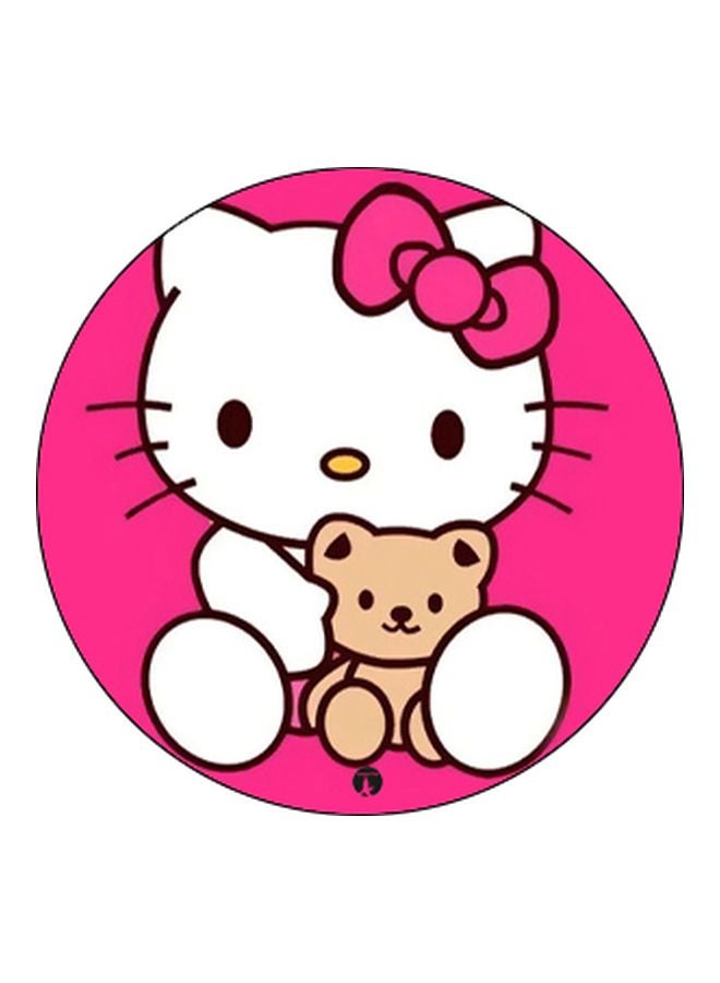 بي بي حامل هاتف بوب سوكيت بطبعة هالو كيتي وردي/ أبيض/ بيج - Image 2