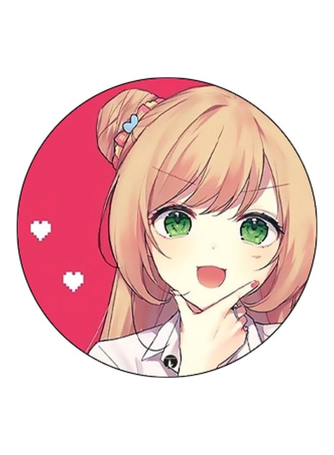 بي بي حامل هاتف بوب سوكيت بطبعة رسوم متحركة على شكل فتاة وردي/ بيج/ أخضر - Image 2