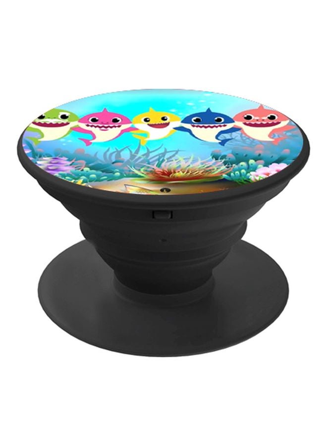BP Cartoon Printed Pop Socket Phone Holder Blue/Pink/Green - Image 1