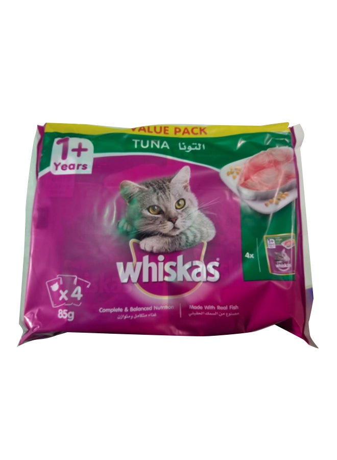 Whiskas Tuna Wet Cat Food Pack of 4 85grams - Image 1