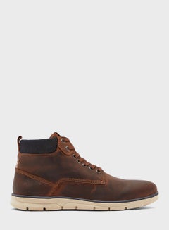 JACK & JONES Lace Up Ankle Boot Brown  - Image 1