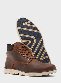 JACK & JONES Lace Up Ankle Boot Brown  - Image 3