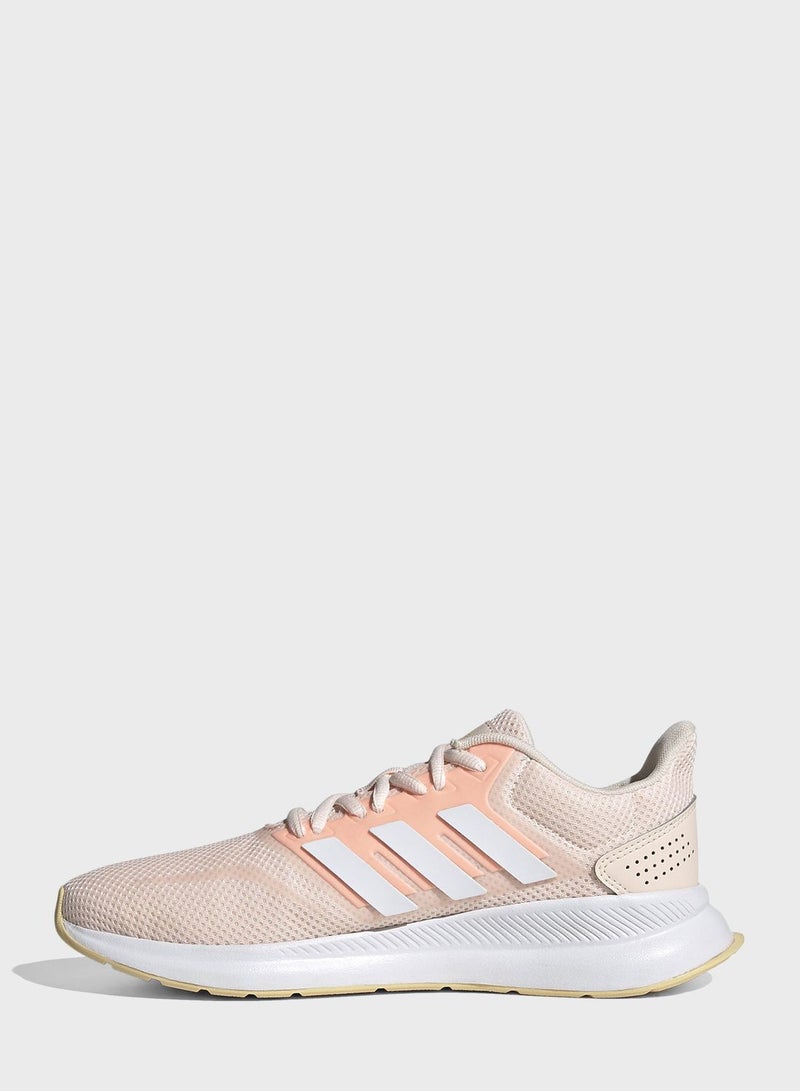 Adidas Run falcon Classic Sports Shoes Pink Tint/Cloud White/Light Flash Orange  - Image 1