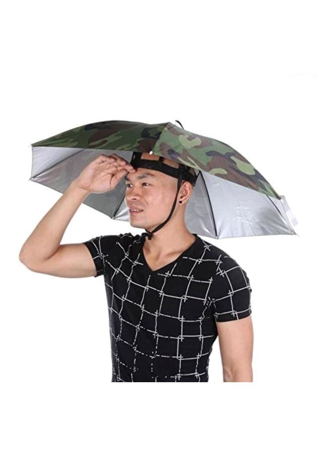 XiuWoo - Portable Umbrella Hat With Elastic Band 25.2inch - Image 1