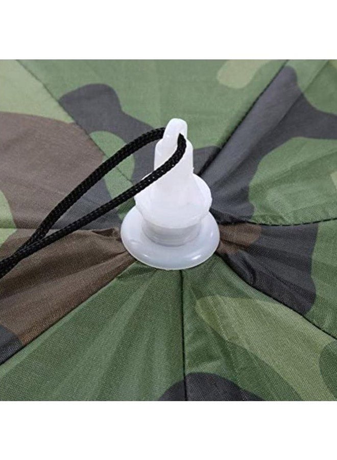XiuWoo - Portable Umbrella Hat With Elastic Band 25.2inch - Image 1