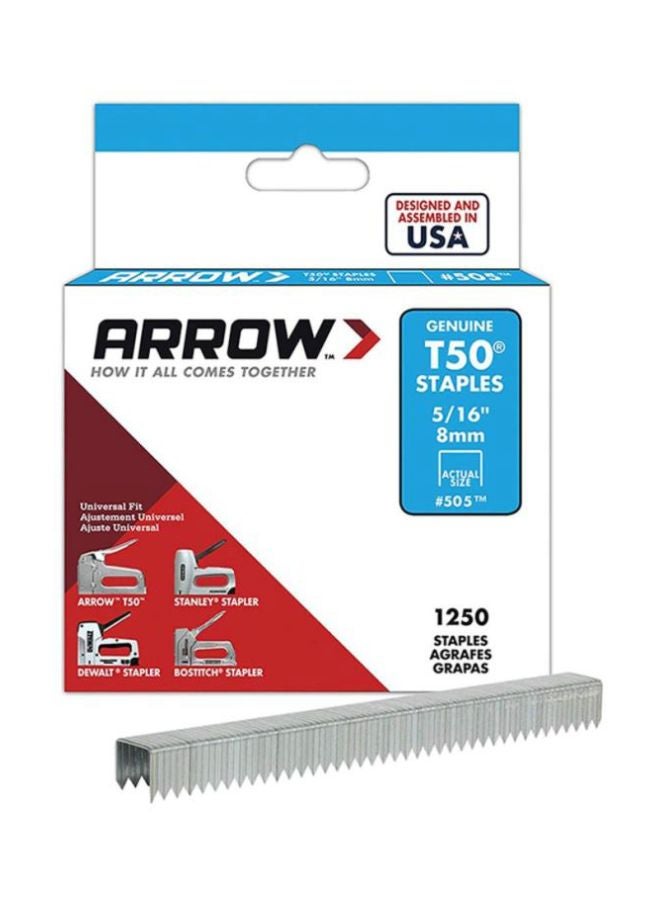 Arrow Pack Of 2 T50 Genuine Staples Silver - Image 2