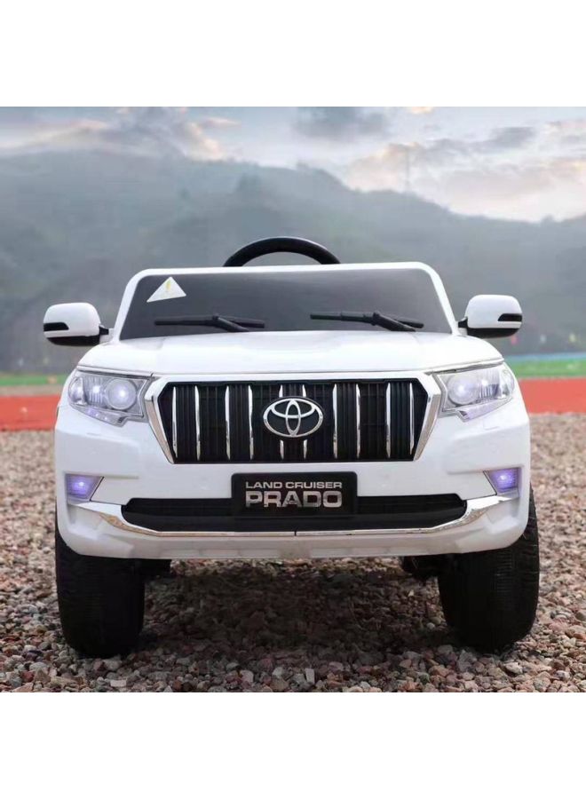 FAMILY CENTER - Children Prado Jeep 12V7x1, 380x4 Motors -29-601Bc White 136x42x80cm - Image 1