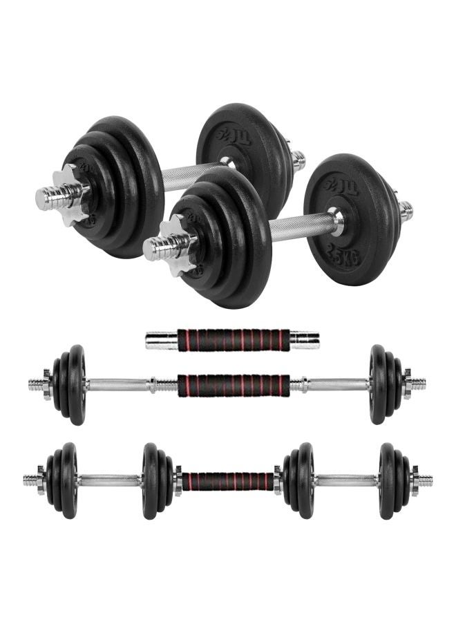 Rock Pow Adjustable Cast Iron Dumbbell Set 20kg  - Image 1