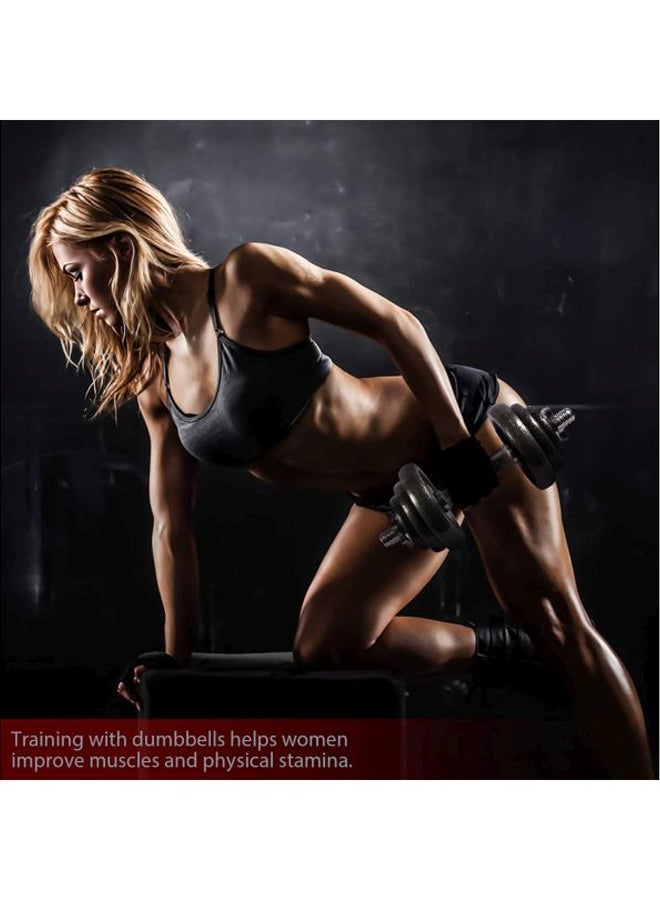 Rock Pow Adjustable Cast Iron Dumbbell Set 20kg  - Image 5