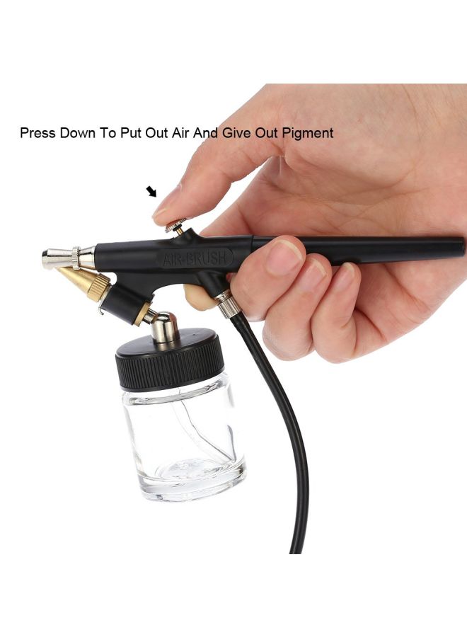 KKmoon Atomizing Siphon Feed Airbrush Black/Clear  - Image 3