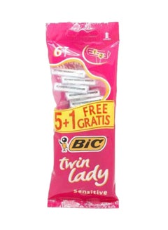 Bic 6-Piece Sensitive Razors Pink  - Image 1
