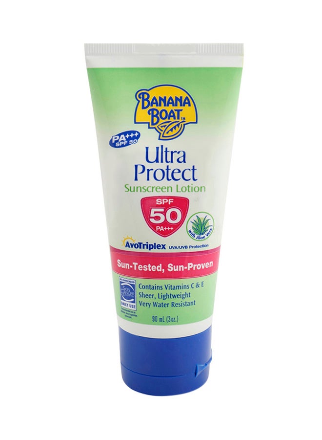 BANANA BOAT - Banana Boat Ultra Protect Sunscreen Lotion SPF 50 Multicolour 90ml - Image 1
