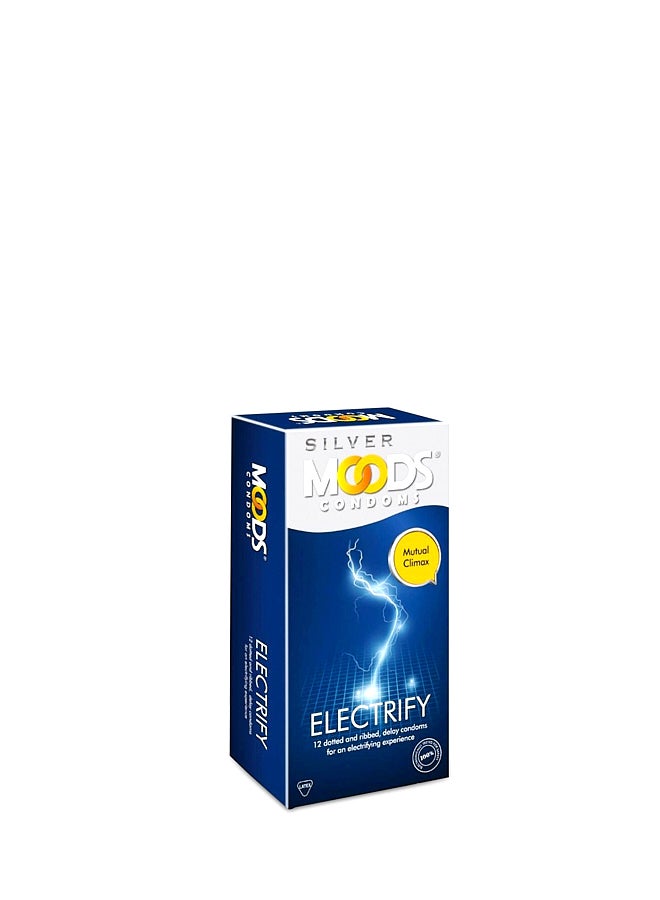 Moods 12-Piece Electrify Dotted Condom Set