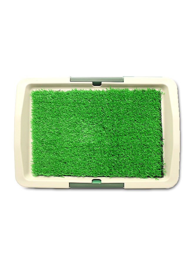 صينية تدريب ببساط من العشب بيج / أخضر - Image 1