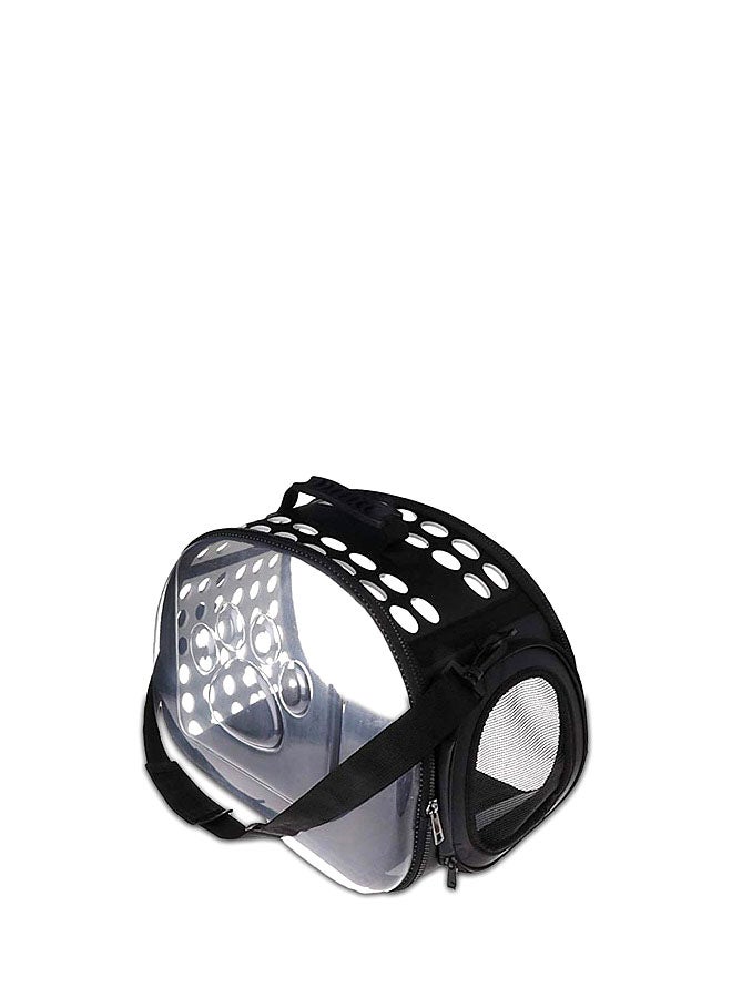 Generic Portable Handbag For Dog And Cat Black/Transparent 36x20x22centimeter  - Image 1