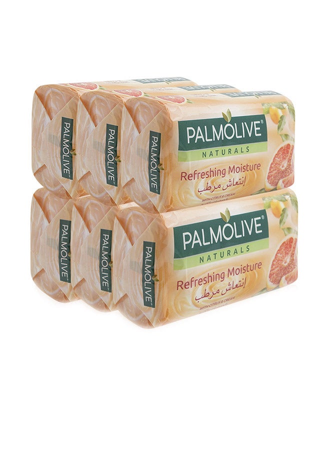 Palmolive Naturals Refreshing Moisture With Citrus And Cream 170 g Pack of 6  - Image 1