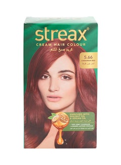 Streax Cream Hair Colour Cinnamon Red 5.66  - Image 1