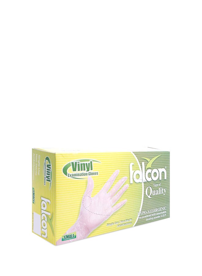 Falcon Vinyl Examination Gloves Clear Small - Image 1