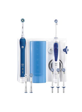 Health Center Oxyjet Cleaning System With Pro 2000 Electric Toothbrush White/Blue - v1602517900/N27511281A_1