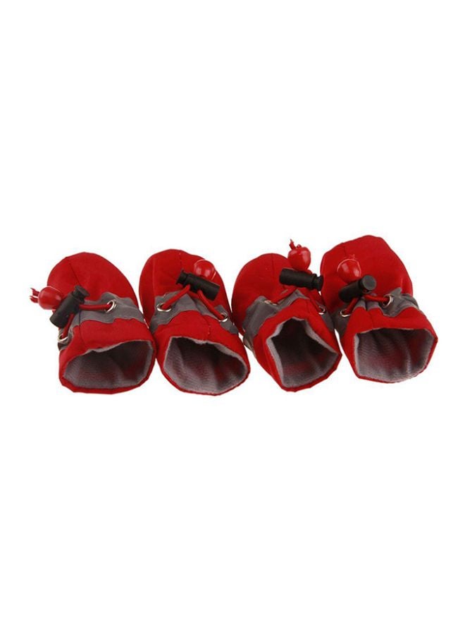 OUTAD Anti-Skid Soft-Soled Prewalker Shoes Red - Image 1
