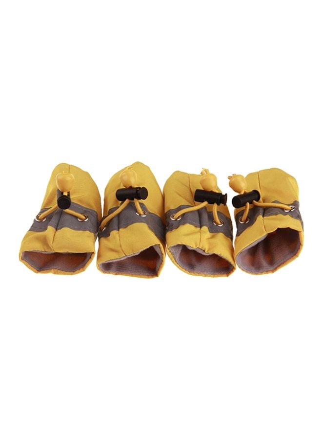 OUTAD Anti-Skid Waterproof Prewalker Shoes Yellow - Image 1