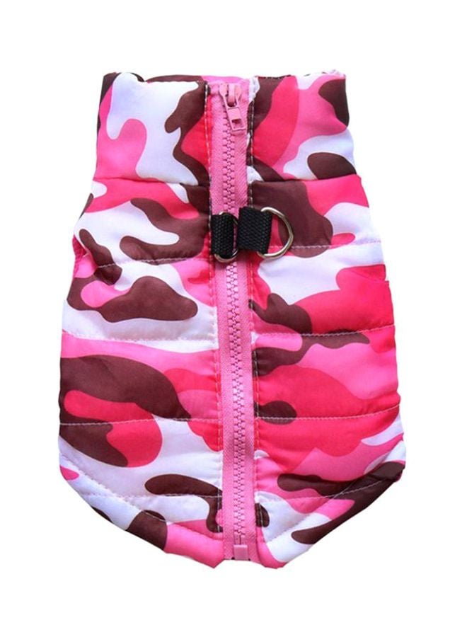 OUTAD Waterproof Vest Coat With Zipper PInk/White/Brown M - Image 1