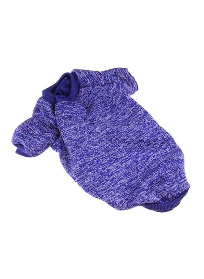 OUTAD Casual Winter Sweater With Hoodie Dark Blue M  - Image 1