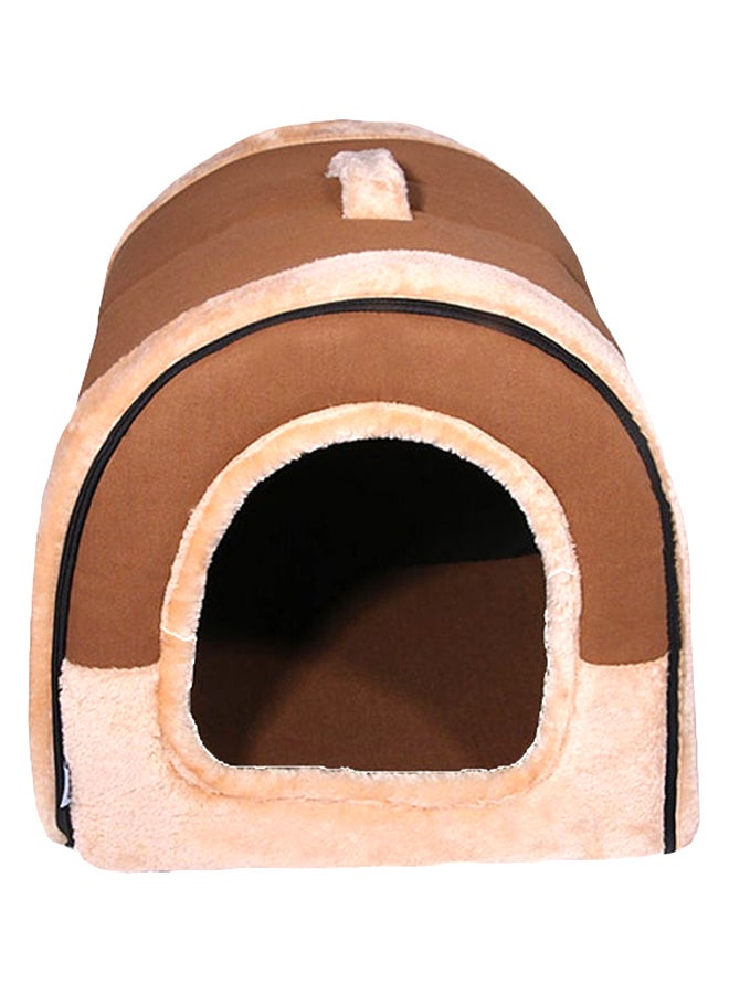 OUTAD Washable Pet House With Sleeping Kennel Brown - Image 1