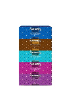 Alokozay Soft Facial Tissues Pack Of 5 White 200grams 