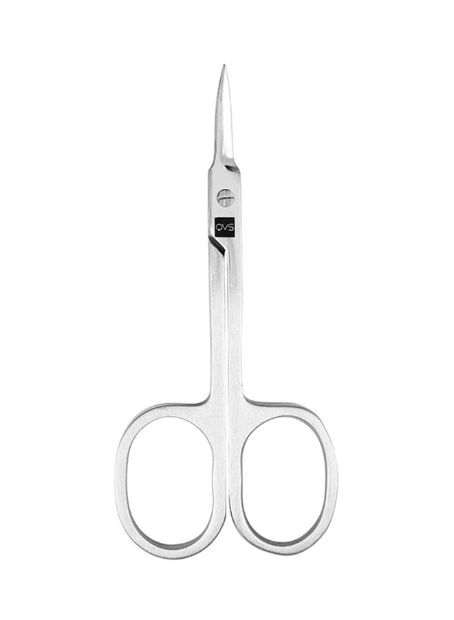QVS - Curved Cuticle Scissors Silver - Image 1
