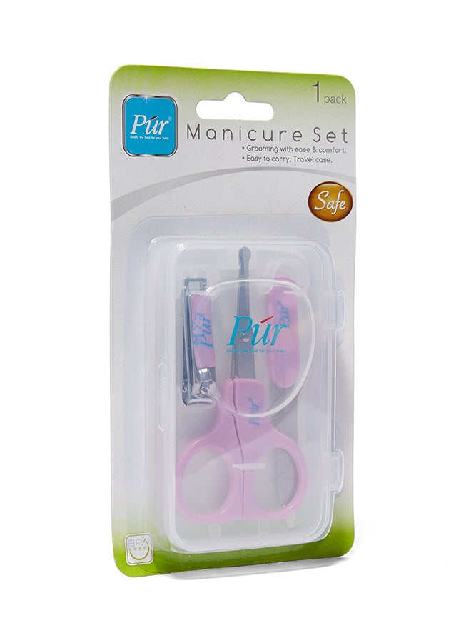 Pur Manicure Set Silver/Blue - Image 1