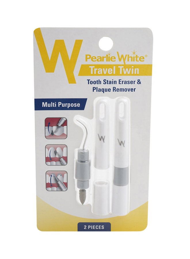 Pearlie White Travel Twin Tooth Stain Eraser And Plaque Remover - Image 1