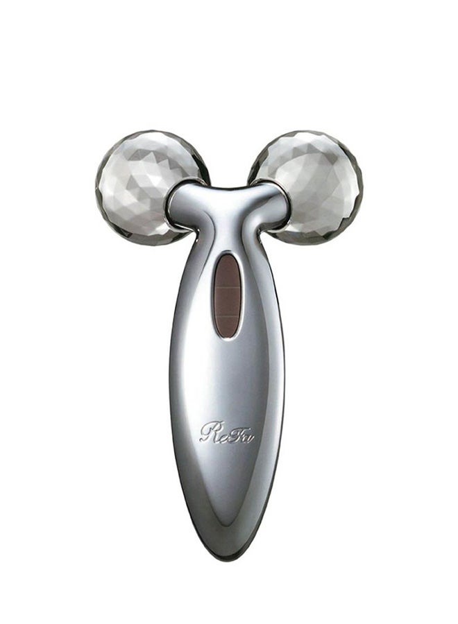 جهاز تدليك ثلاثي الأبعاد من البلاتين يعمل بالكهرباء الشمسية ببكرة دوارة فضي - Image 1