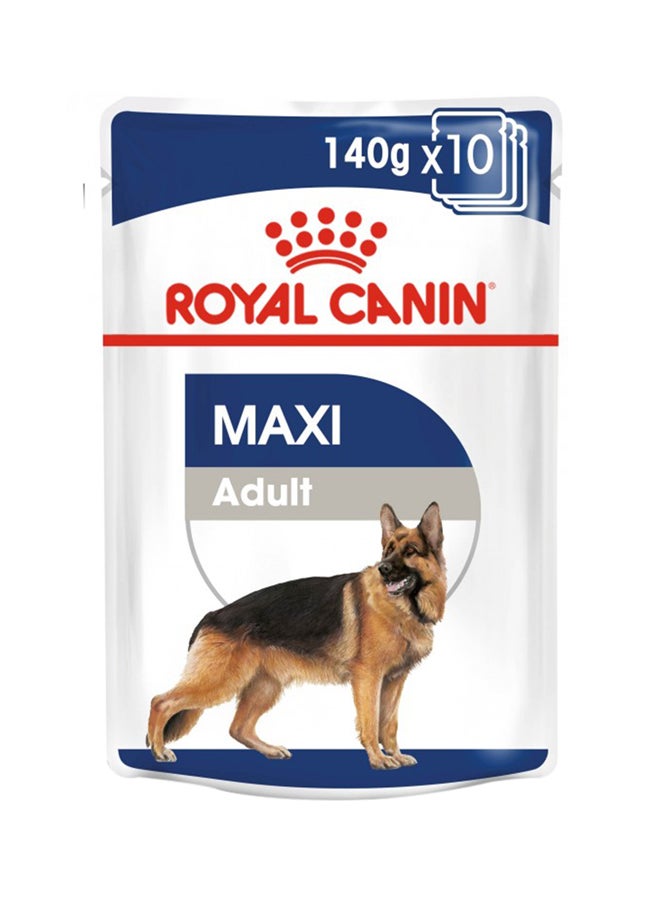 ROYAL CANIN Health Nutrition Maxi Adult Wet Food Pouches 140g Pack Of 10  - Image 1