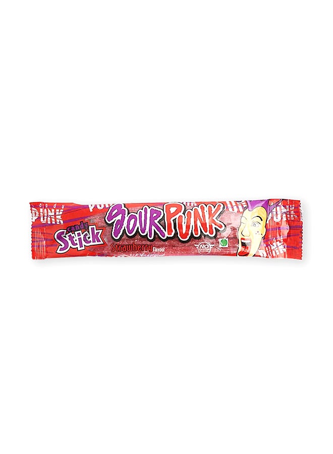 HARTBEAT Strawberry Sour Punk Candy Stick 50grams - Image 1