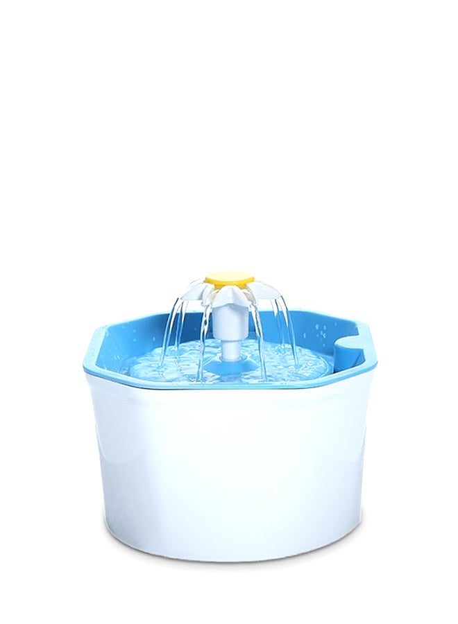 Generic Automatic Pet Drinking Water Fountain White/Blue 