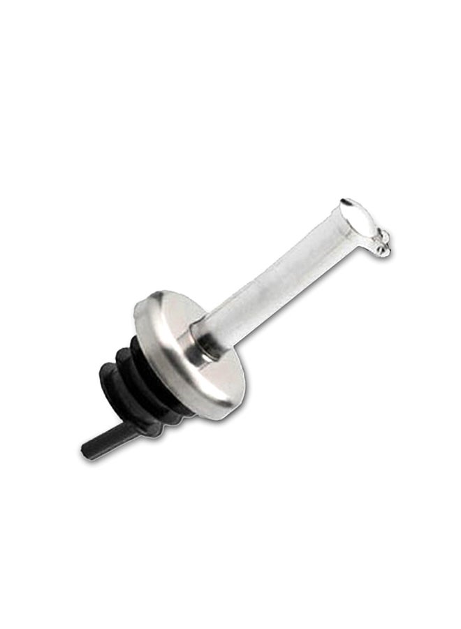 GEFU 2-Piece Pourer Spout Set Silver/Black 9.37x3.31x1.73inch 