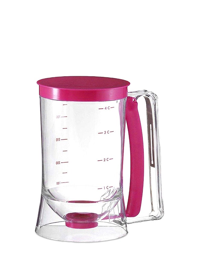 Gulfdealz Cupcake Batter Dispenser Tool Clear/Pink - Image 1