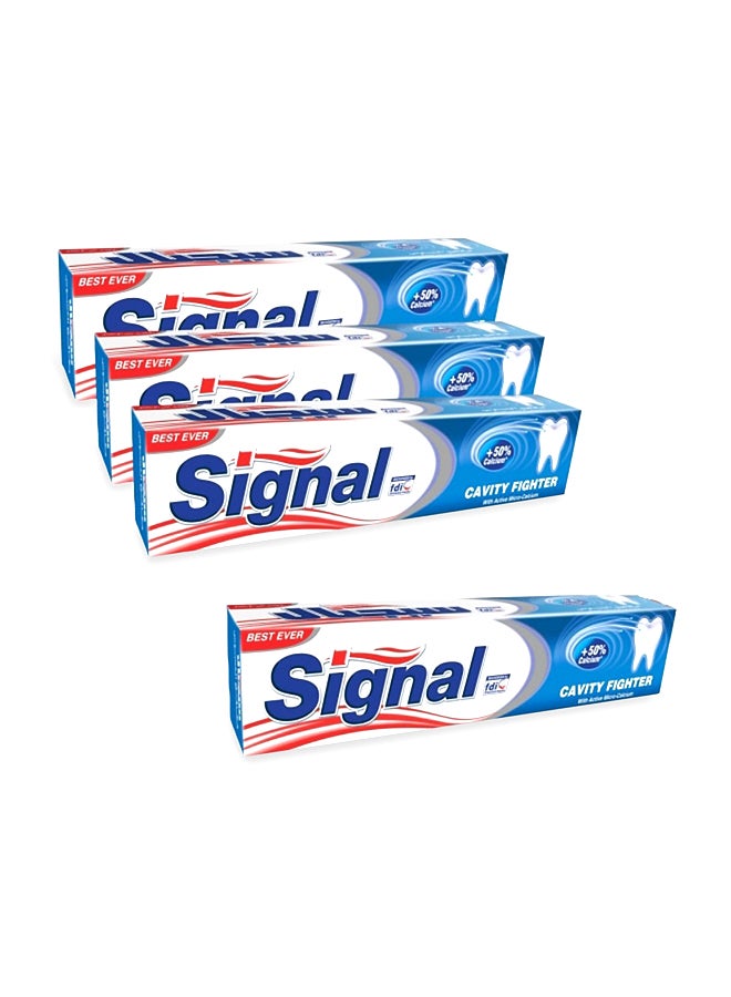 Signal 4-Piece Cavity Fighter Toothpaste White 120ml