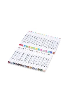 30-Piece Dual Twin Tip Marker Pen Set Multicolour