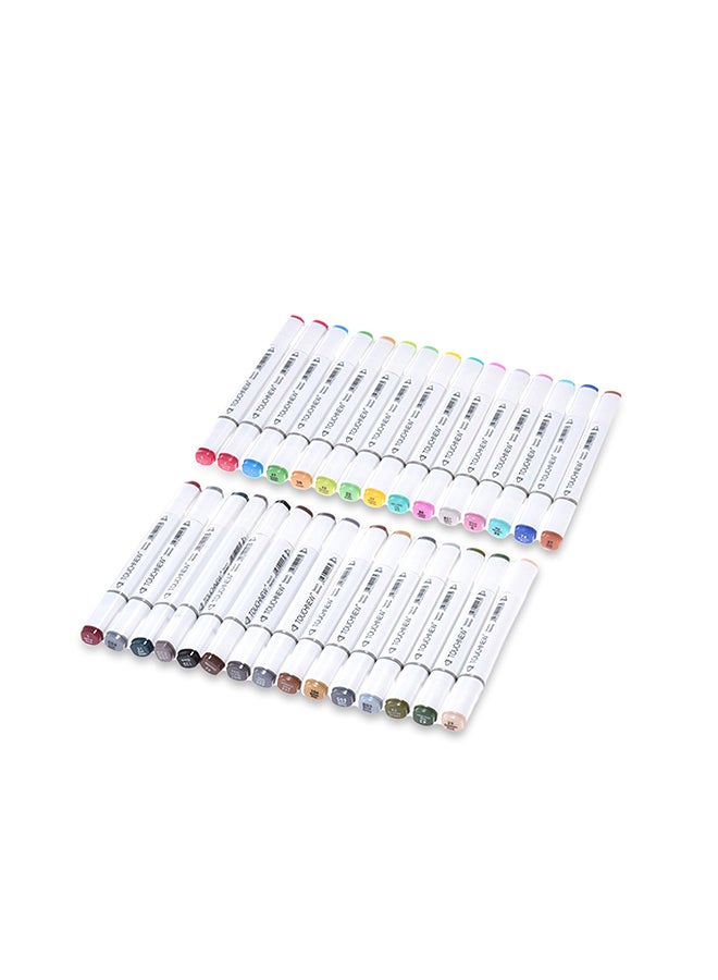 Generic - 30-Piece Dual Twin Tip Marker Pen Set Multicolour - Image 1